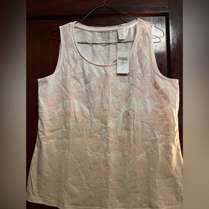 Chicos sleeveless tank, new with tag size 1